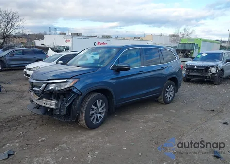 2021 Honda Pilot Awd Ex z USA, uszkodzony, nr VIN 5FNYF6H39MB056416